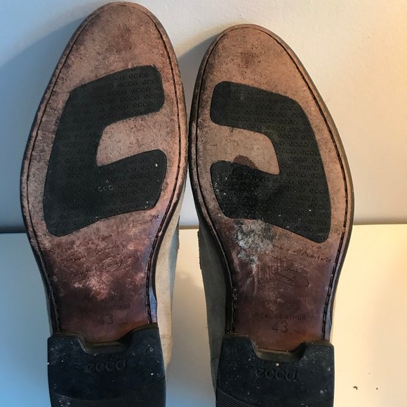 Ecco Brown Suede Leather Lace up Shoes - Picture 7 of 7